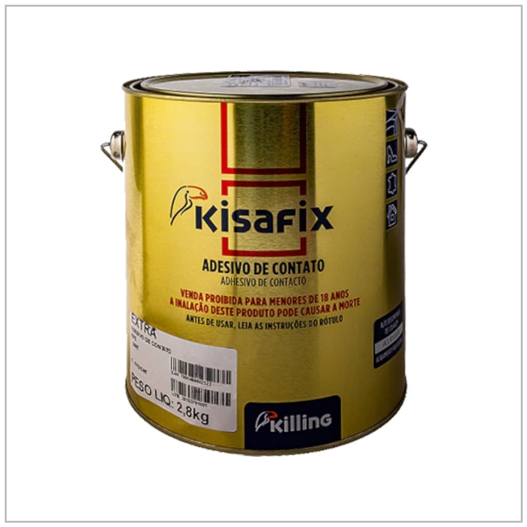 Cola De Contato Marcenaria Killing Extra Adesivo Uso Industrial  2,8kg