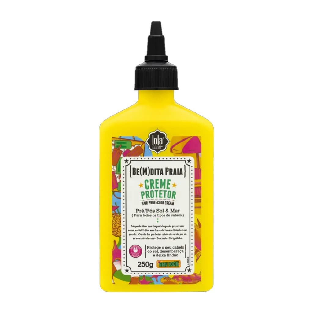 Creme Protetor Pré e Pós Sol Lola Cosmetics Bemdita Gree Praia 250g