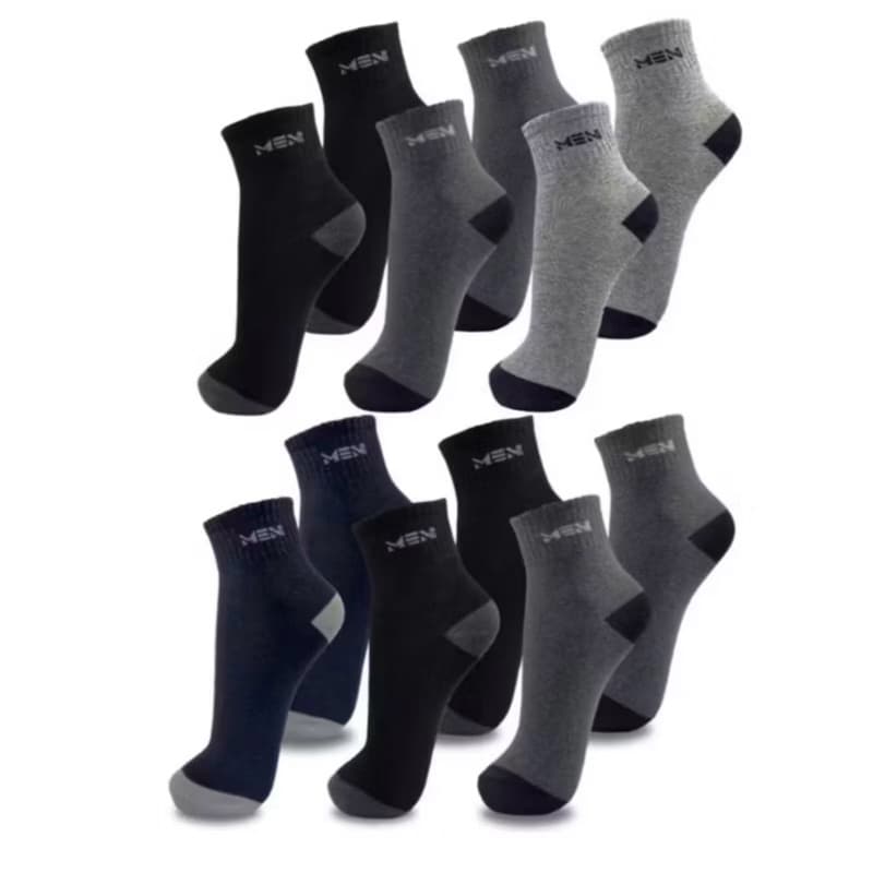 Meias Masculinas De Algodao Kit 6/12 Pares Esportivas Casual Confortavel