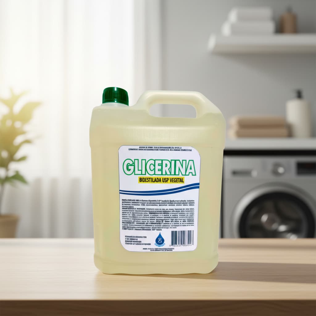 Glicerina - lubrificante, plastificante, emoliente Bidestilada USP Vegetal 5L/6,4kg