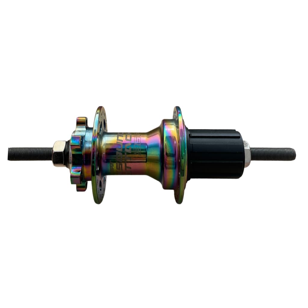 Cubo Traseiro K7 Barulhento Com Rolamento Eixo Porca Sem Blocagem 120 Clicks Viper Cores