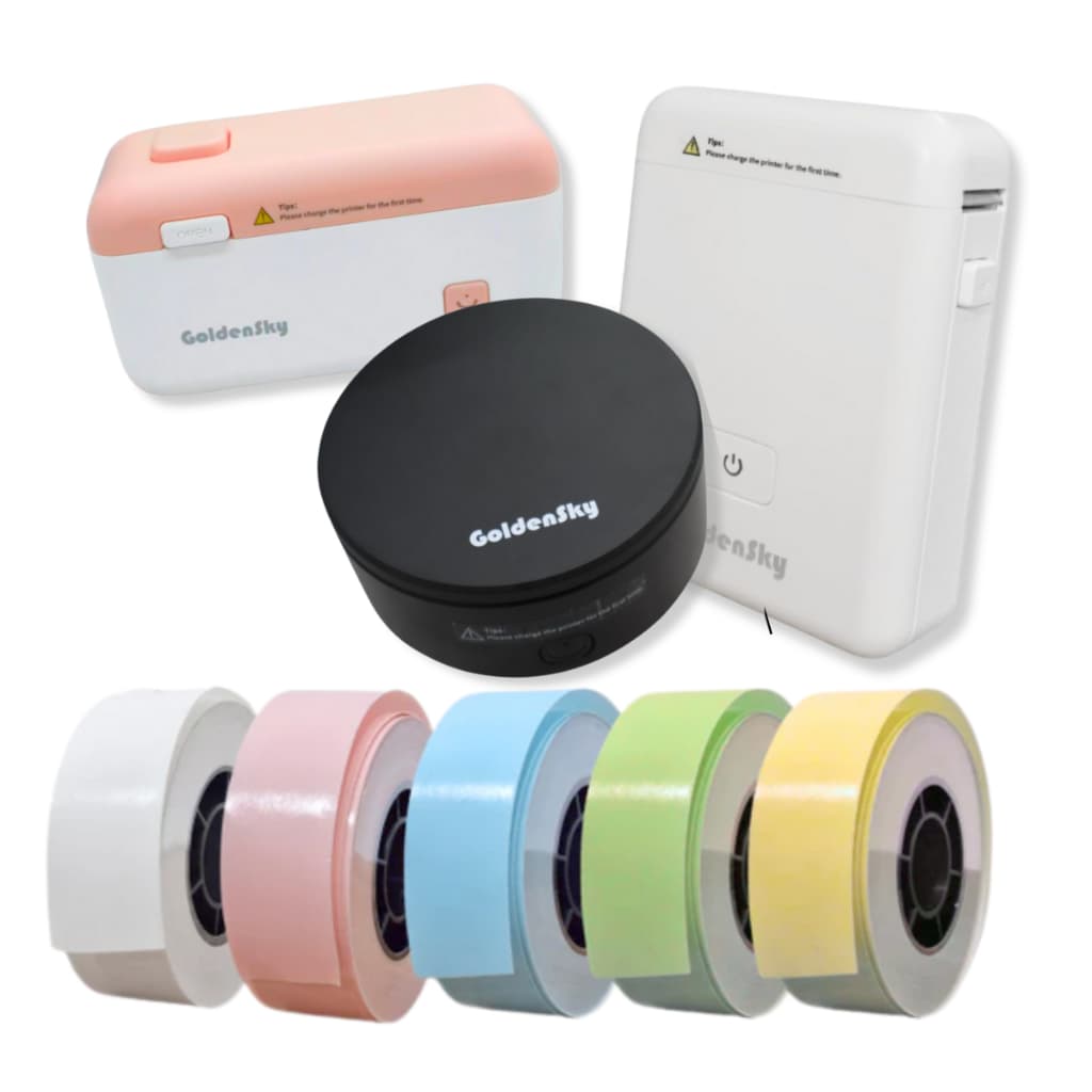 Impressora Térmica Etiqueta Portátil 15mm + Rolo segmentada/contínua Ou kit 3 rolos Ou 1 rolo