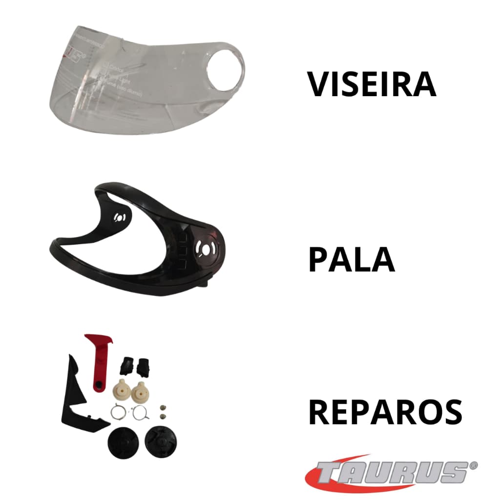 Kit Acessórios Capacete Speed Targa Velox Novo San Marino Automático Taurus 2mm Original