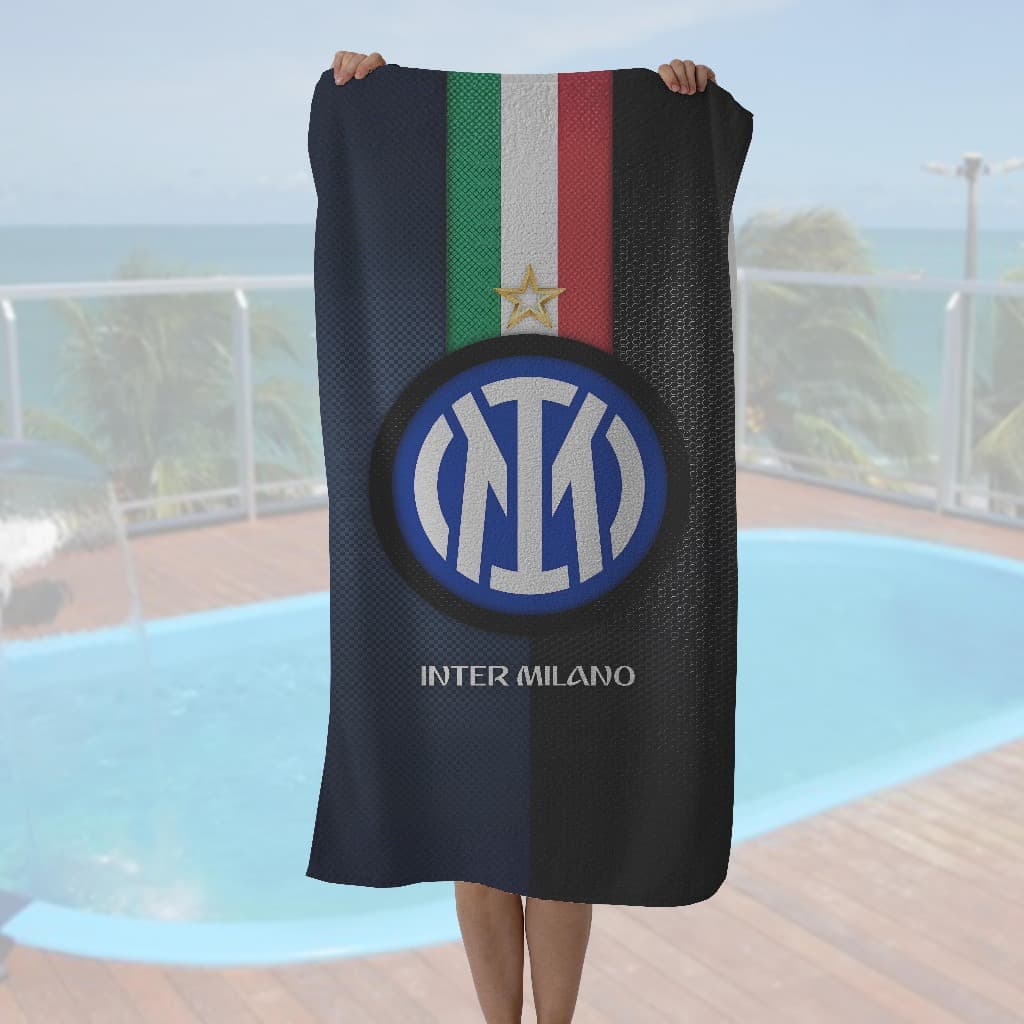 Toalha do Inter de Milão - Praia ou Piscina - 140x70cm - Várias Estampas
