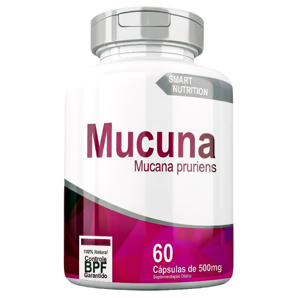 Dopa Mucuna 500mg 60caps Fonte Natural de Aminoacidos Suplemento Premium