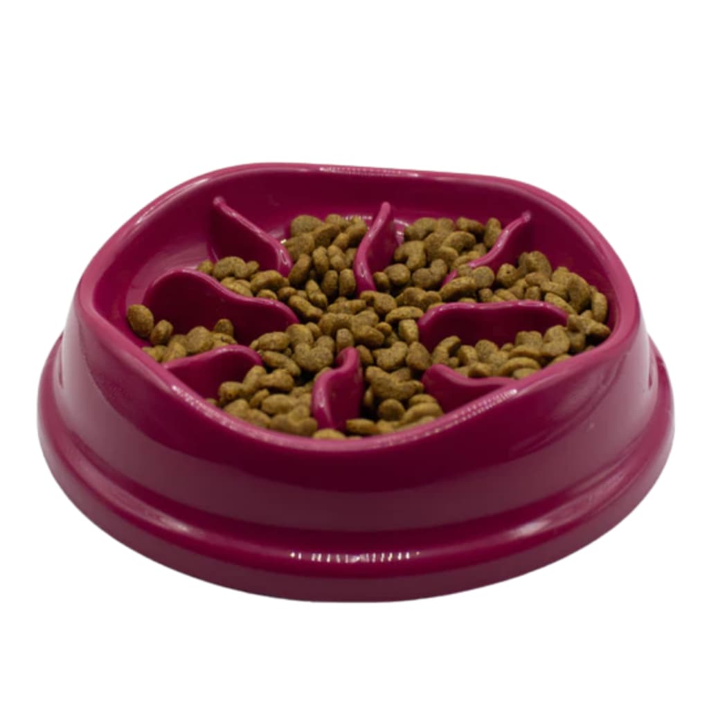 Pote de Ração para Cachorro Slow Feeder 350ml P/ Cães e Gatos Tigela Antiderrapante Interativa Pet Comedouro Lento