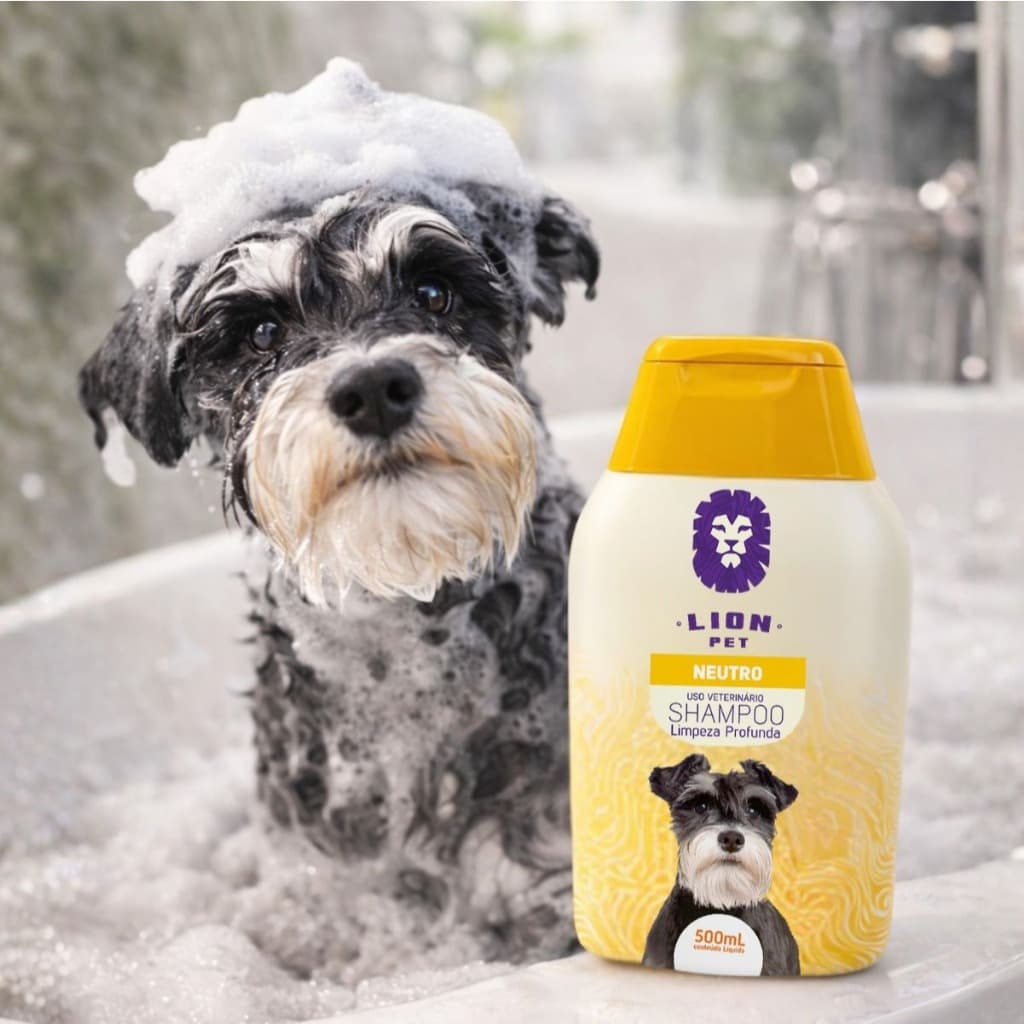Shampoo Pet Neutro 500ml Cachorro e Gato Banho Pet Cheiroso