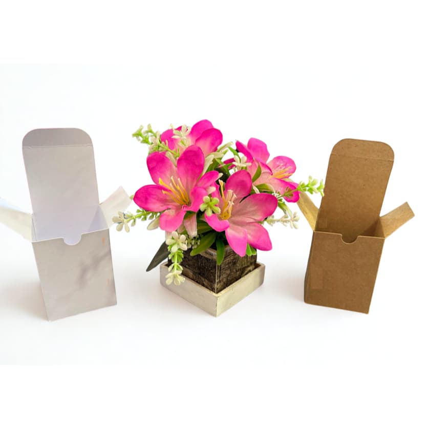 Caixas para Velas Aromáticas copo 70ml COR KRAFT A7xL5,3xP5,3cm para Mini Velas / Pote Geleinha /Perfumes / Cosméticos