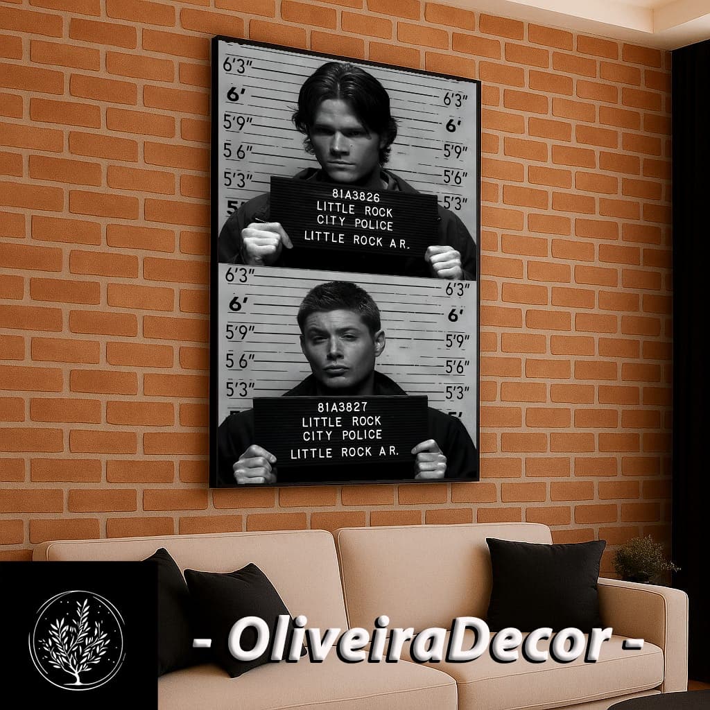 QUADROS DECORATIVOS GEEK SERIE SUPERNATURAL TAMANHO GRANDE 90X70 - DECORAR SALA QUARTO ESCRITORIO