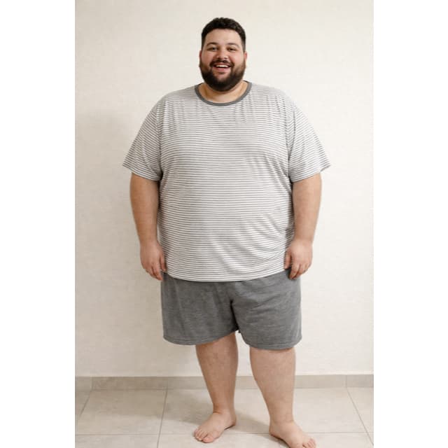 PIJAMA PLUS SIZE MASCULINO