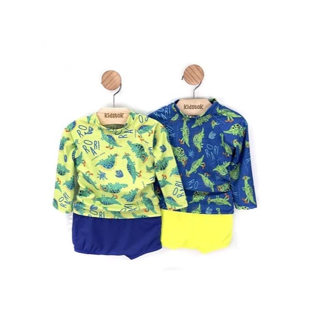 Conjunto Menino Proteção UV Dinossauro Escamas - Kamylus
