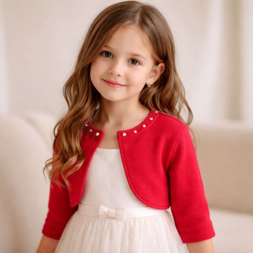Bolero Infantil Menina Casaco Casaquinho de Pelo Plush Festa Aniversário