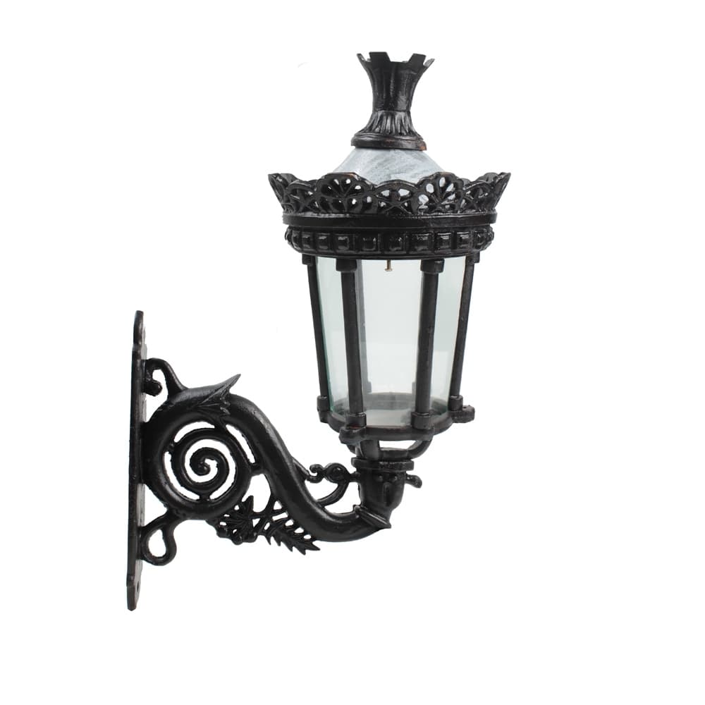Arandela Rústica de Ferro Preto P/ Iluminação Retrô Jardim Varanda Sacada Terraço Luxo