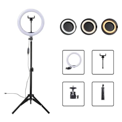 LED Iluminador Hengda Ring Light10" / 26CM + Tripé