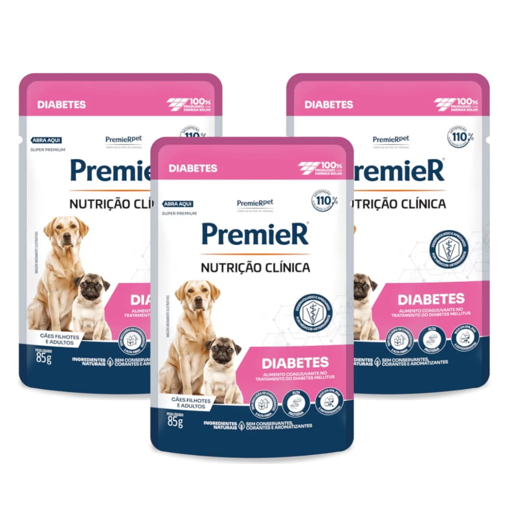 Premier Ração Úmida Para Cães Diabéticos 85g