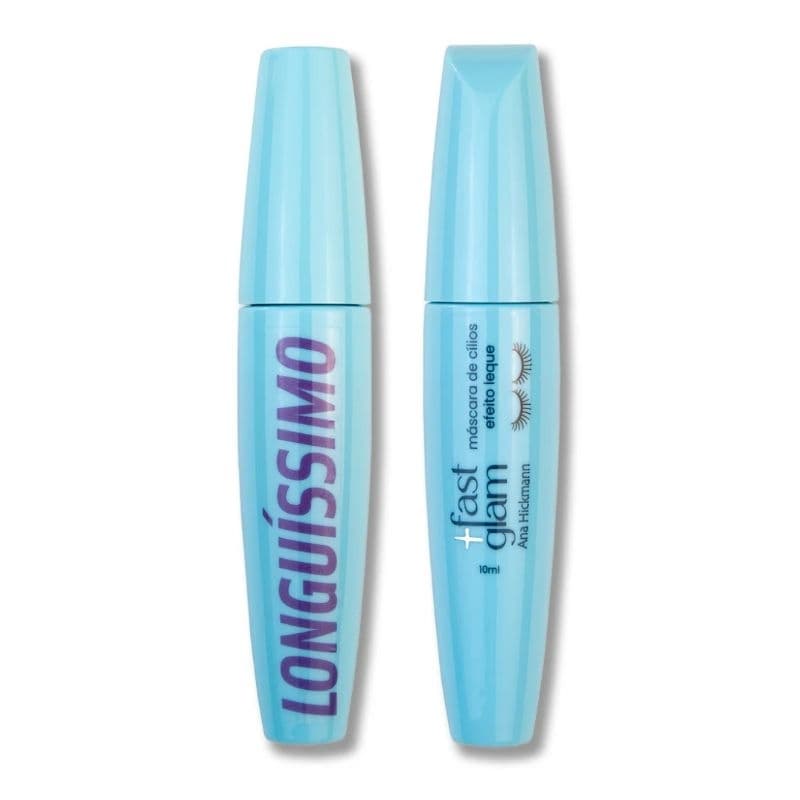 Máscara para Cílios Ana Hickmann Fast Glam Longuíssimo- 10ml - Preto