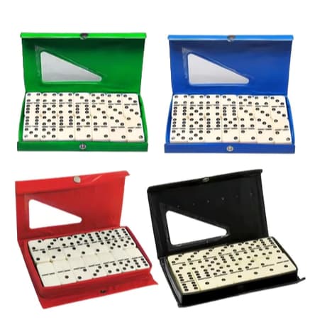 Jogo De Domino De Osso Profissional   COM 28 Peças (ATACADO)