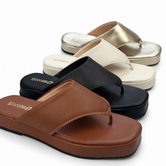 Chinelo Papete Feminina  Flatform De Dedo Asa Delta Confortável  Elegante Antiderrapante