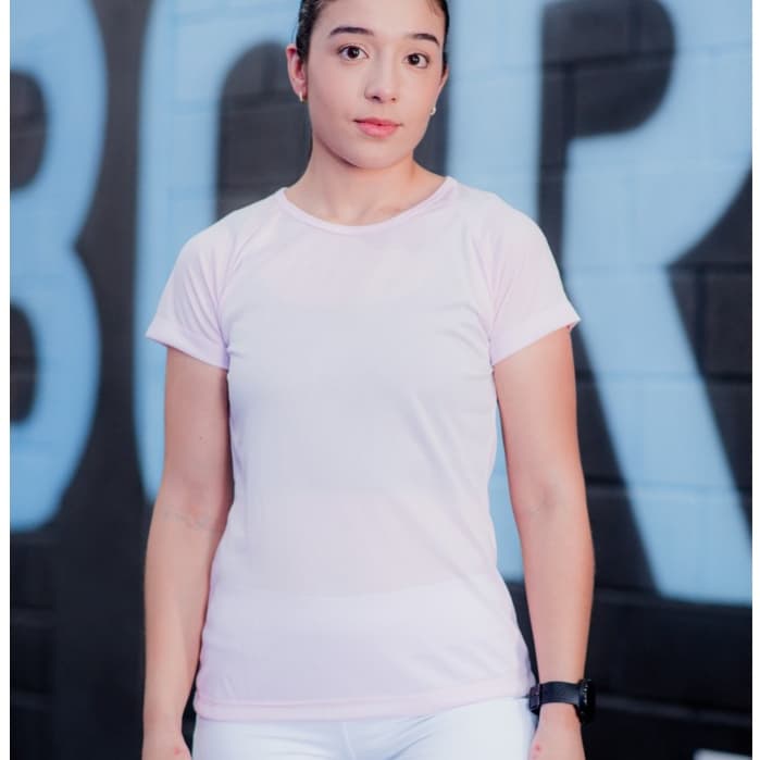 Blusa Feminina Fitness Manga Curta Leve e Confortável para Treino e Dia a Dia