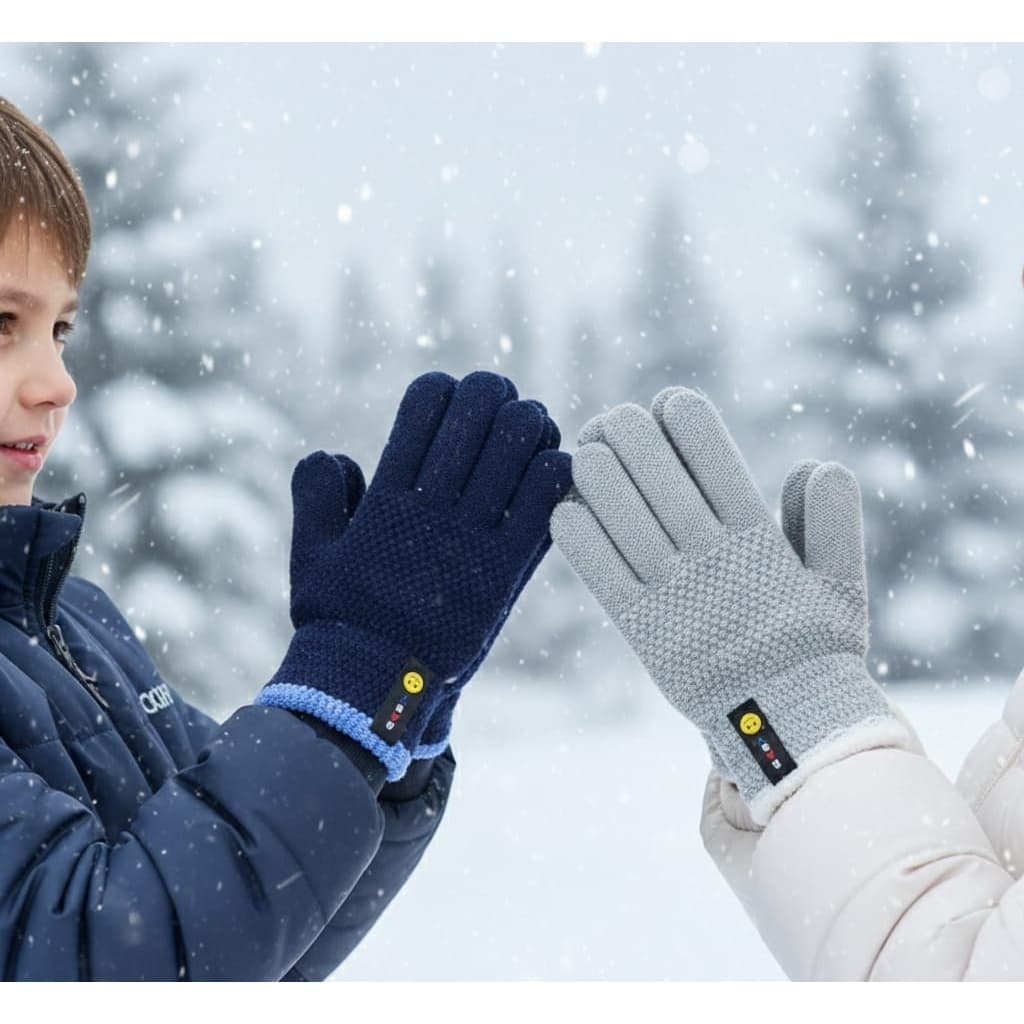 Luva Infantil Criança Térmica Quente 6-12 anos Frio Inverno