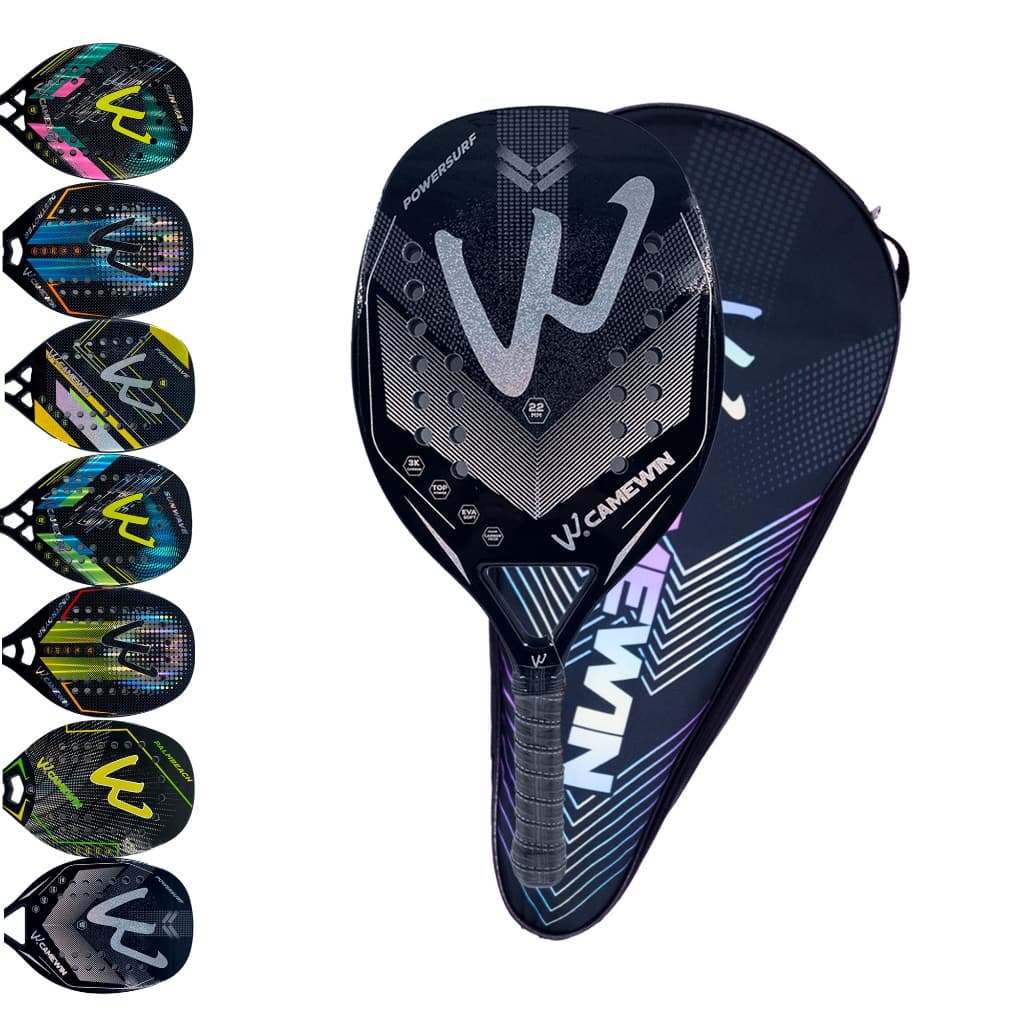 Raquete Beach Tennis 100% Fibra Carbono 3k Profissional