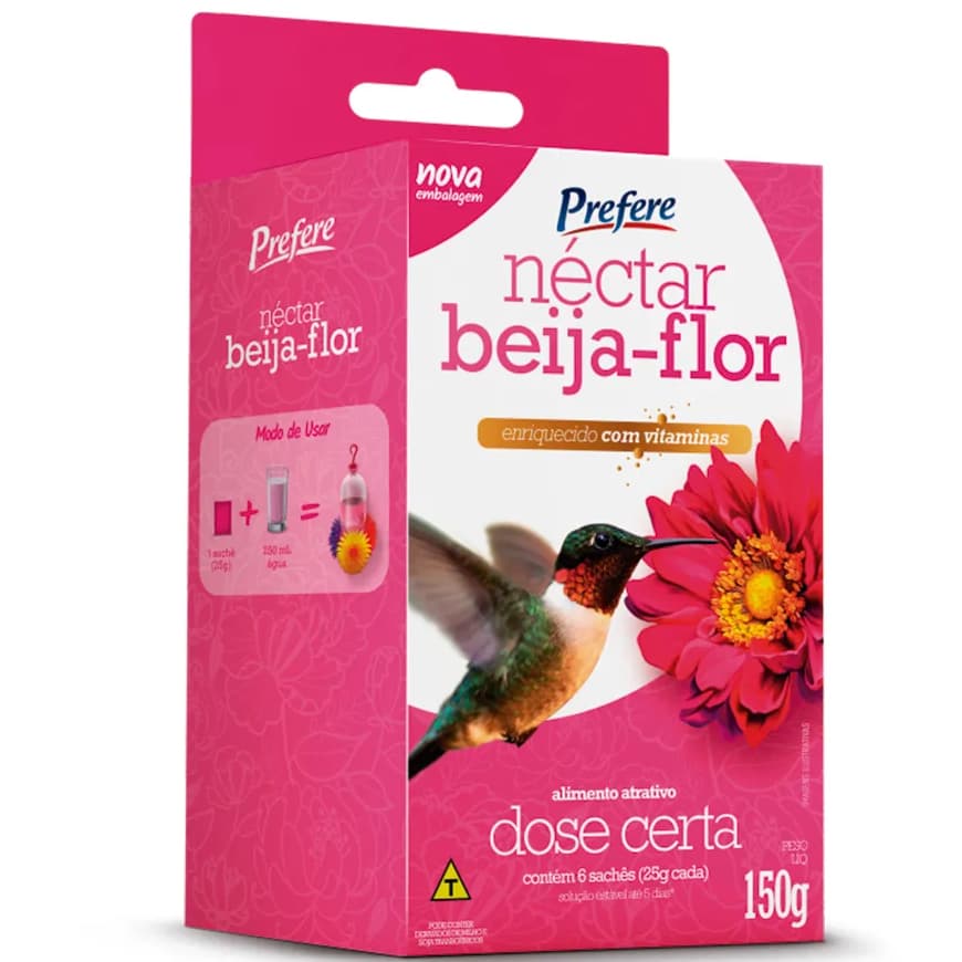 Néctar Prefere para Beija-Flor Dose Certa 150g / 450g – Alimentação Completa para Aves Nectarívoras