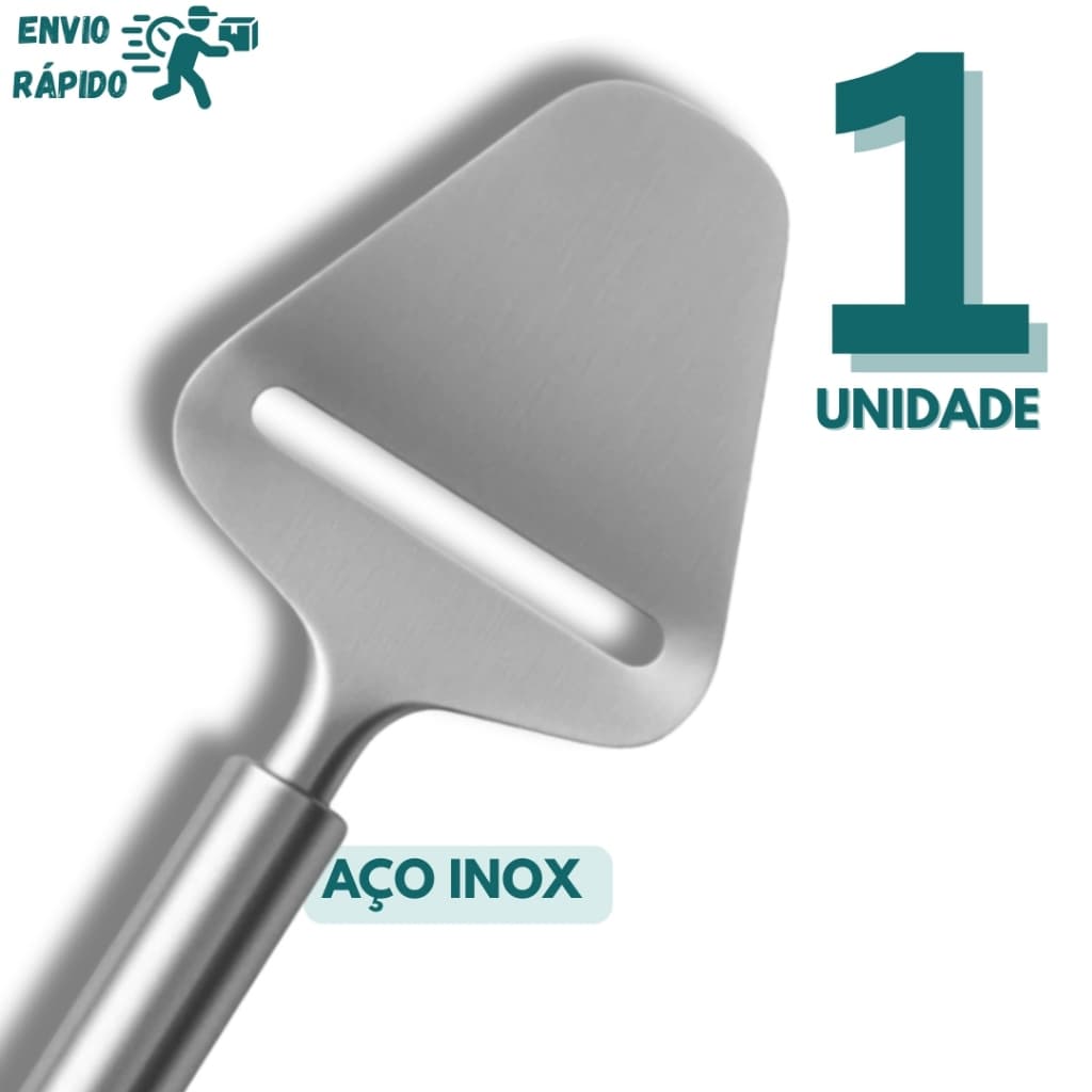 Plaina de Queijo Inox | Fatiador Manual Prático para Cozinha e Confeitaria
