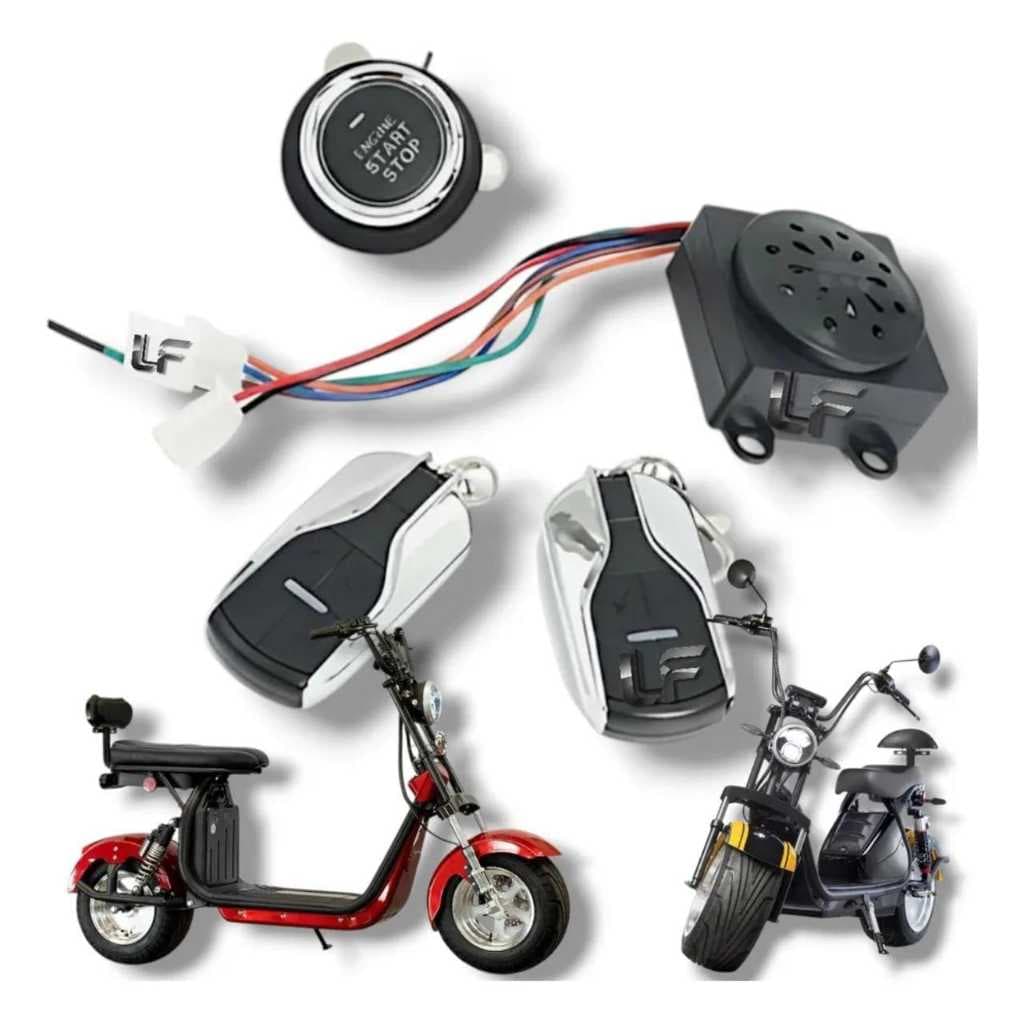 Alarme Com Botão Start Stop Controle Remoto Scooter Citycoco 60v
