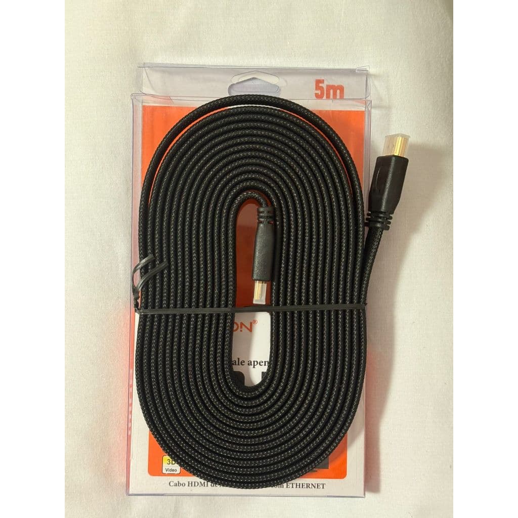 Cabo HDMI 5 Metros - Alta Velocidade, 4K, 3D