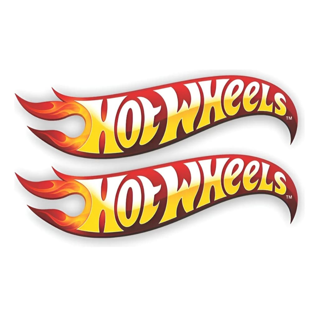 Par De Adesivos Hot Wheels Carro Moto Bike 20x6cm Resinado Personalizado