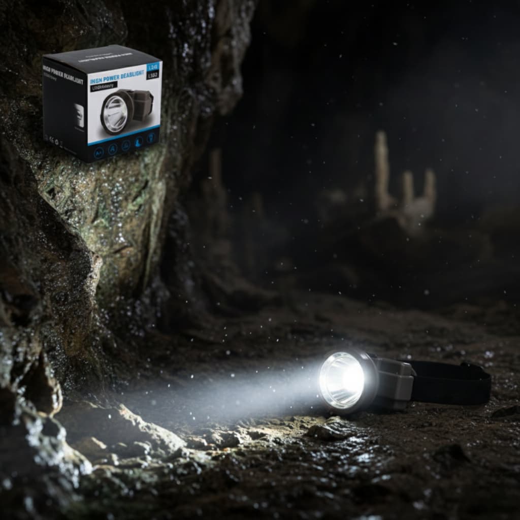 lanterna de cabeça recarregável (600527) LED luz super brilhante farol recarregável
