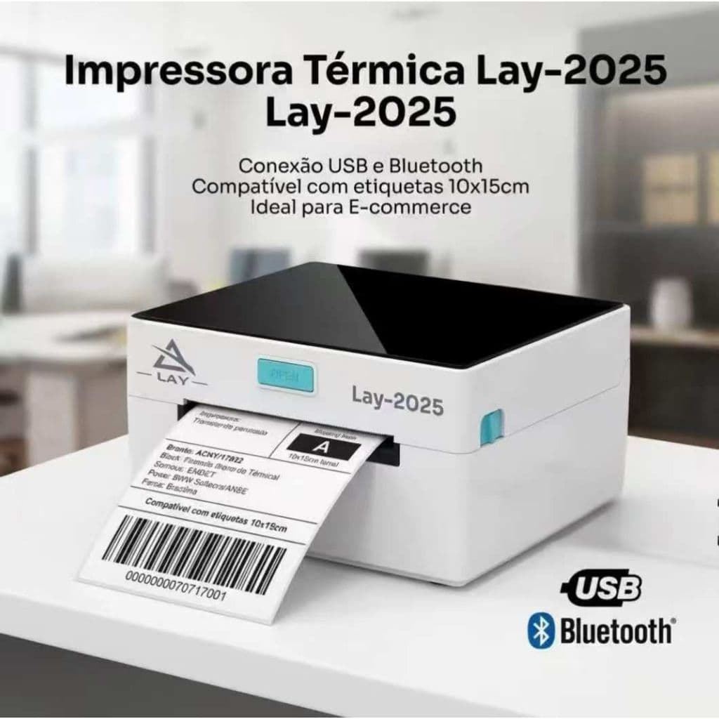 Impressora Térmica P/ Etiqueta Ecommerce