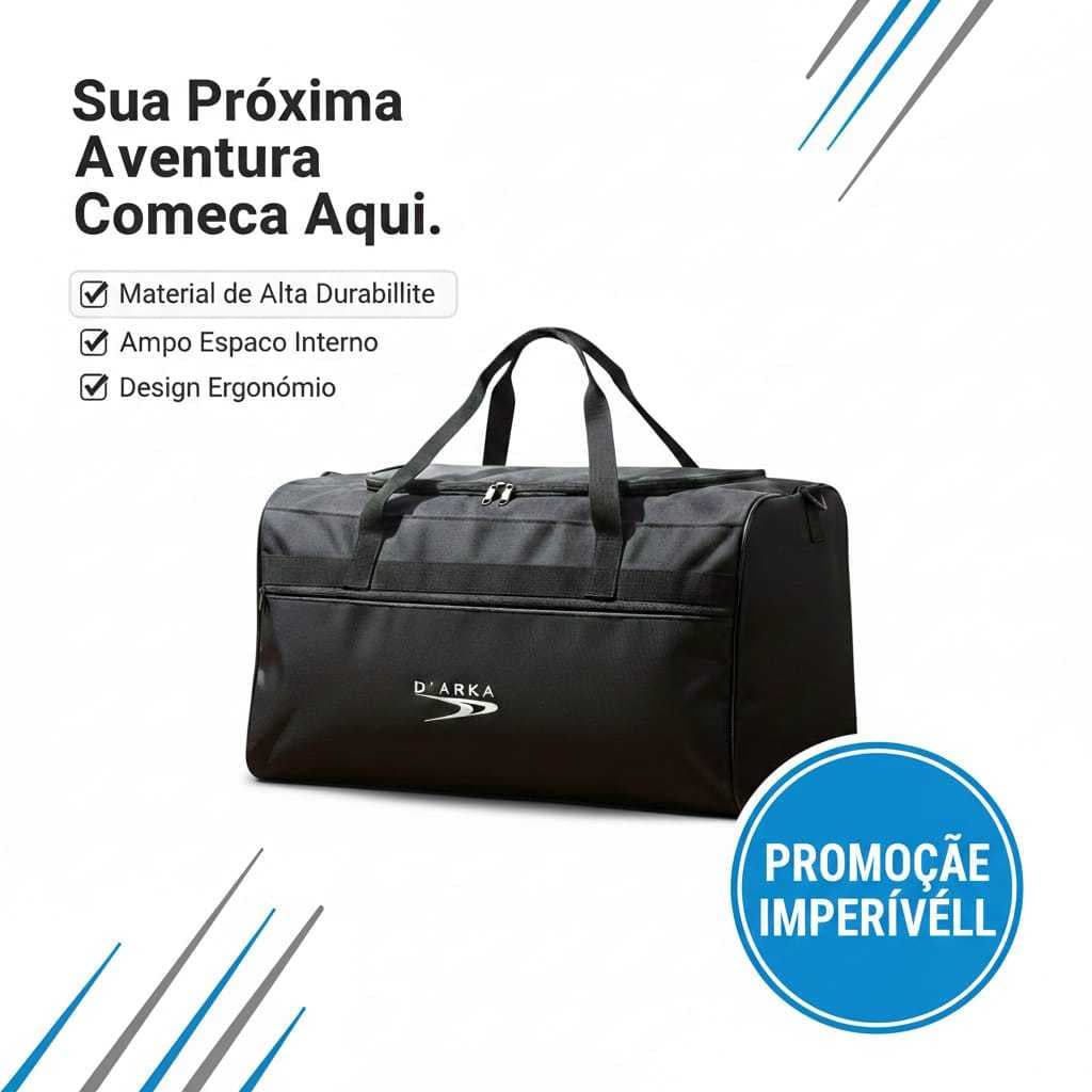 Bolsa De Viagem - Sacola De Viagem Pequena - Bolsa de Mão - Bolsa Academia - Bolsa Esportes