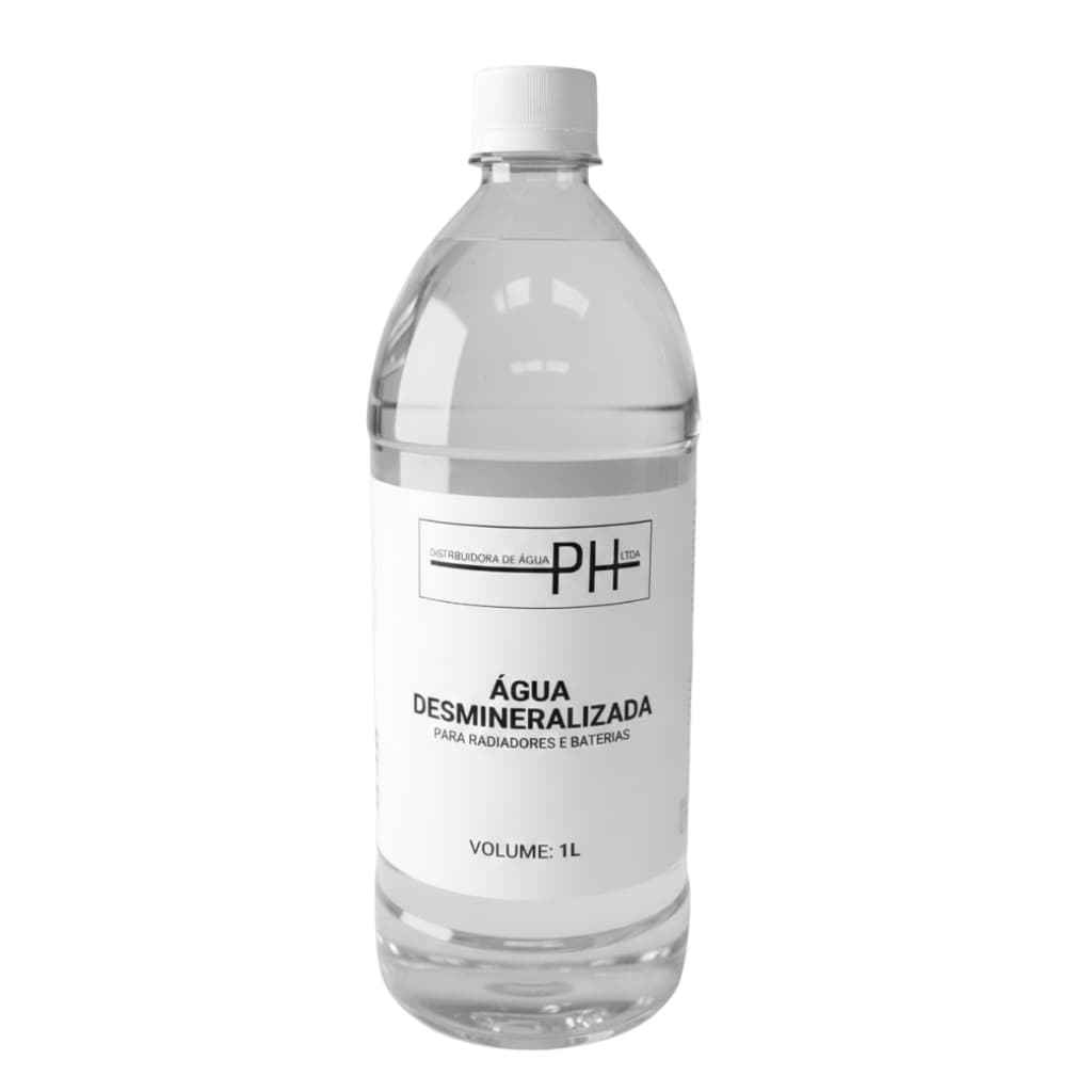 Água Desmineralizada  Deionizada 1L Ultra Pura