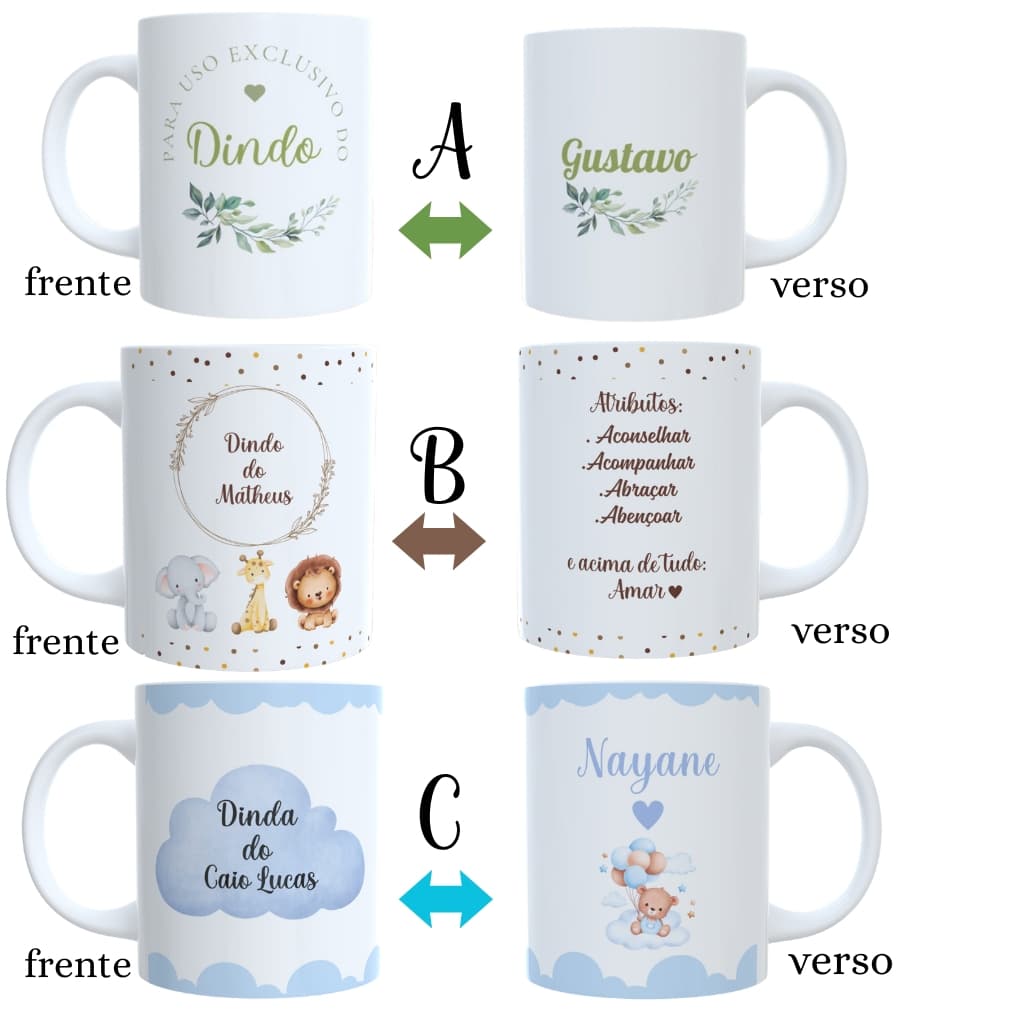Caneca Personalizada Madrinha Presente  - Com Caixa MDF