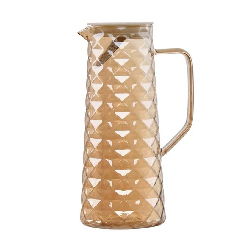 Jarra vidro Diamante 1,3 litros -  11CM X 8CM X 20,3CM - Flux by flashgoods
