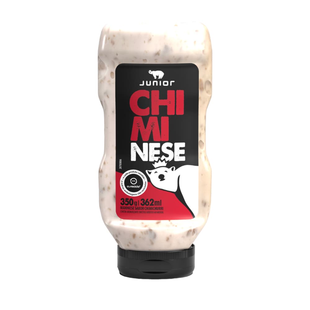 Maionese Chimichurri Temperada Junior Chiminese Frasco 350g
