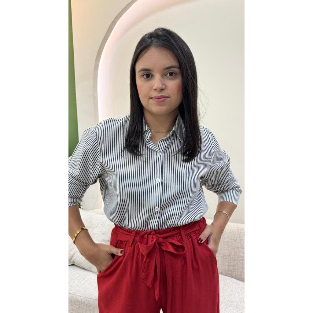 Camisa Social Maria listrada