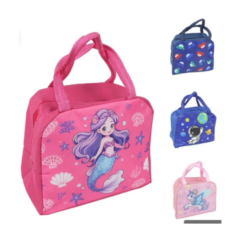 Bolsa Térmica Infantil Lancheira Escolar Marmita C/ Alça Estampas
