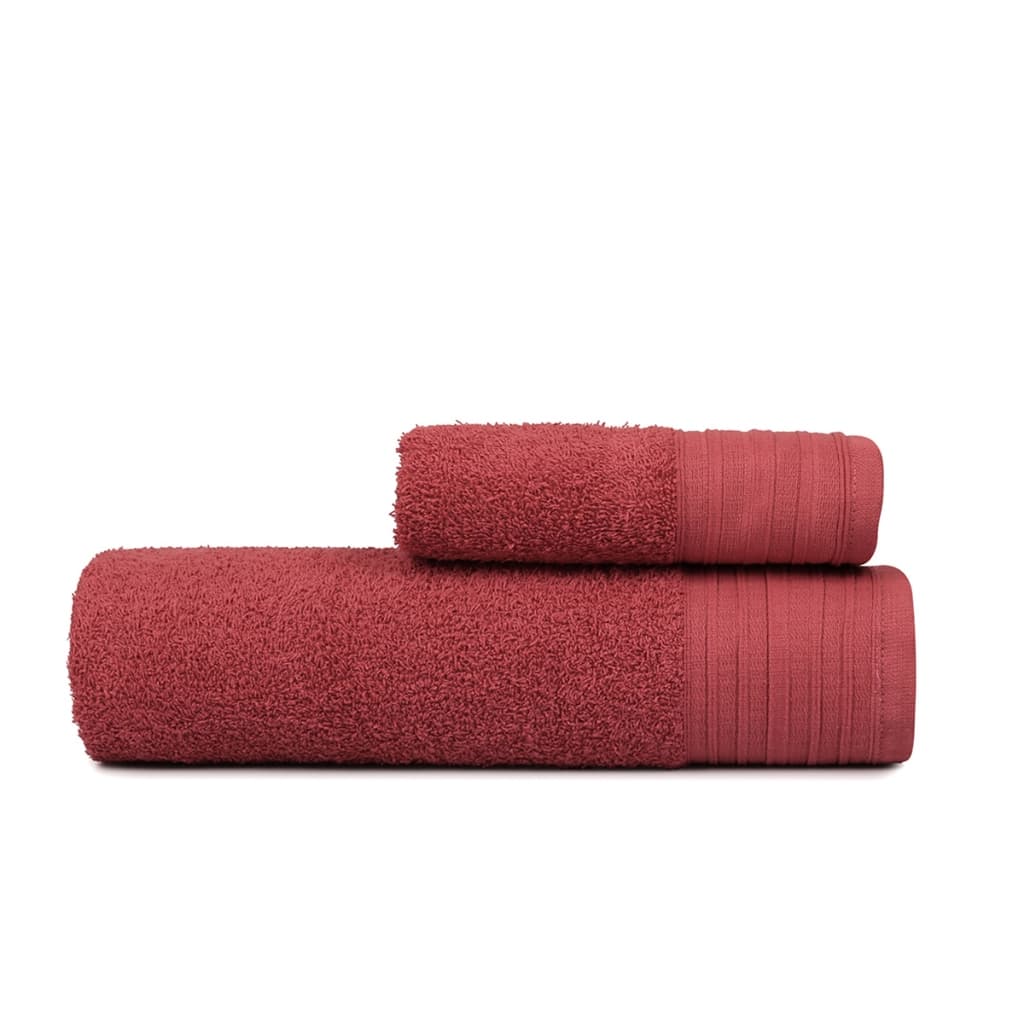 Kit Toalha Banhão E Toalha De Rosto Atlântica Bellagio 100% Algodão Jogo 2 Peças Banho Praia Piscina 470g/m²