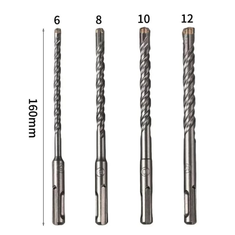 Broca de carboneto com cabeça cruzada, adequada para concreto, 6–12 mm ALTO ALTO