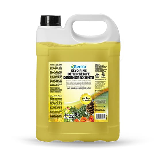 Detergente Desengraxante Klyo Pine Renko 5L - Biodegradável e Versátil