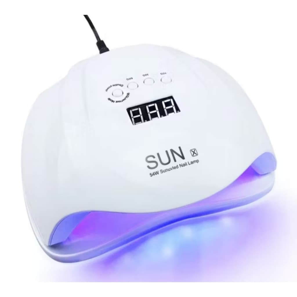 CABINE SUN ONE 48W-54W BIVOLT LED UV ACRIGEL FIBRA COM SENSOR MANICURE