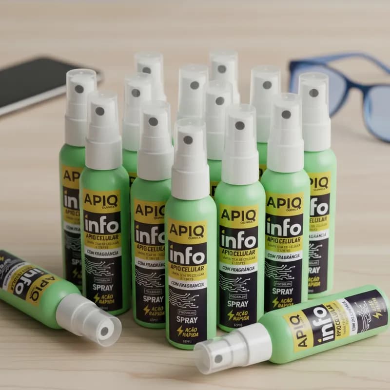 Spray Limpador de Celular- 60 ML- Com 15 Peças Atacado