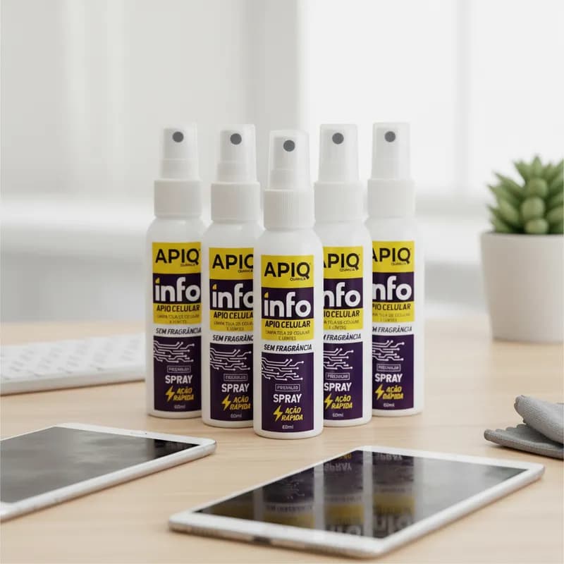 Limpador De Celular -  60ml - Neutro - kit com 5 unidades