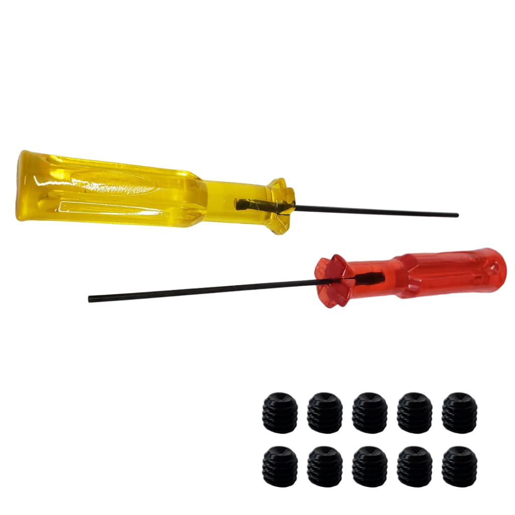 Kit 01/02 Chave Allen 1.5mm / 1.6mm Prender Agulha Overlock Siruba 737 + 05/10Parafusos