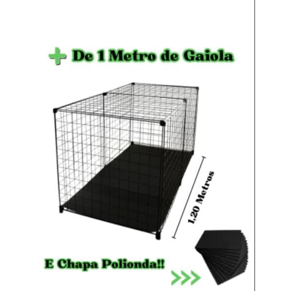 Cercado Para Coelho Com Chapa Polionda No Fundo - O Cercado Ideal Para Seu Coelho