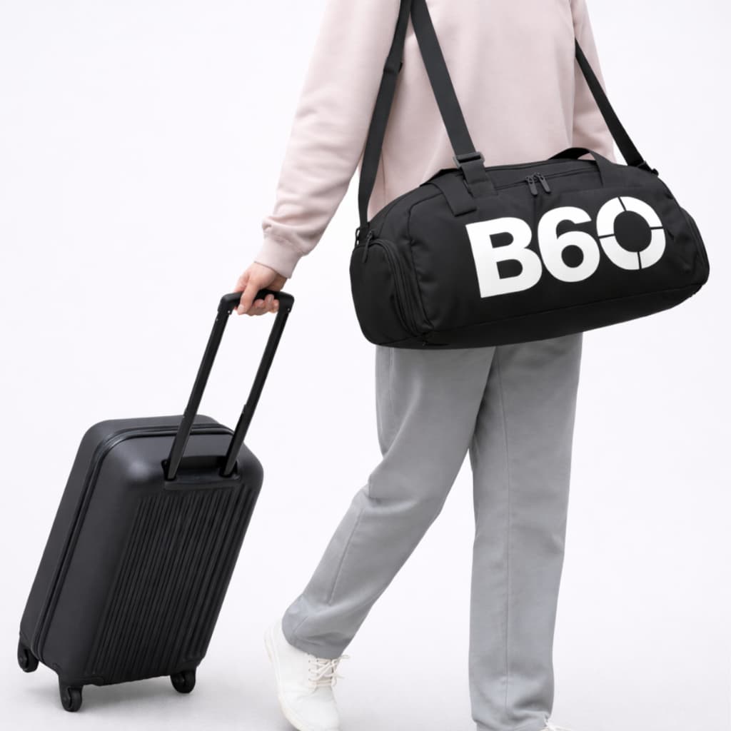 Kit Mala de Viagem Bordo + B60 Bolsa Academia Fitness Ginástica