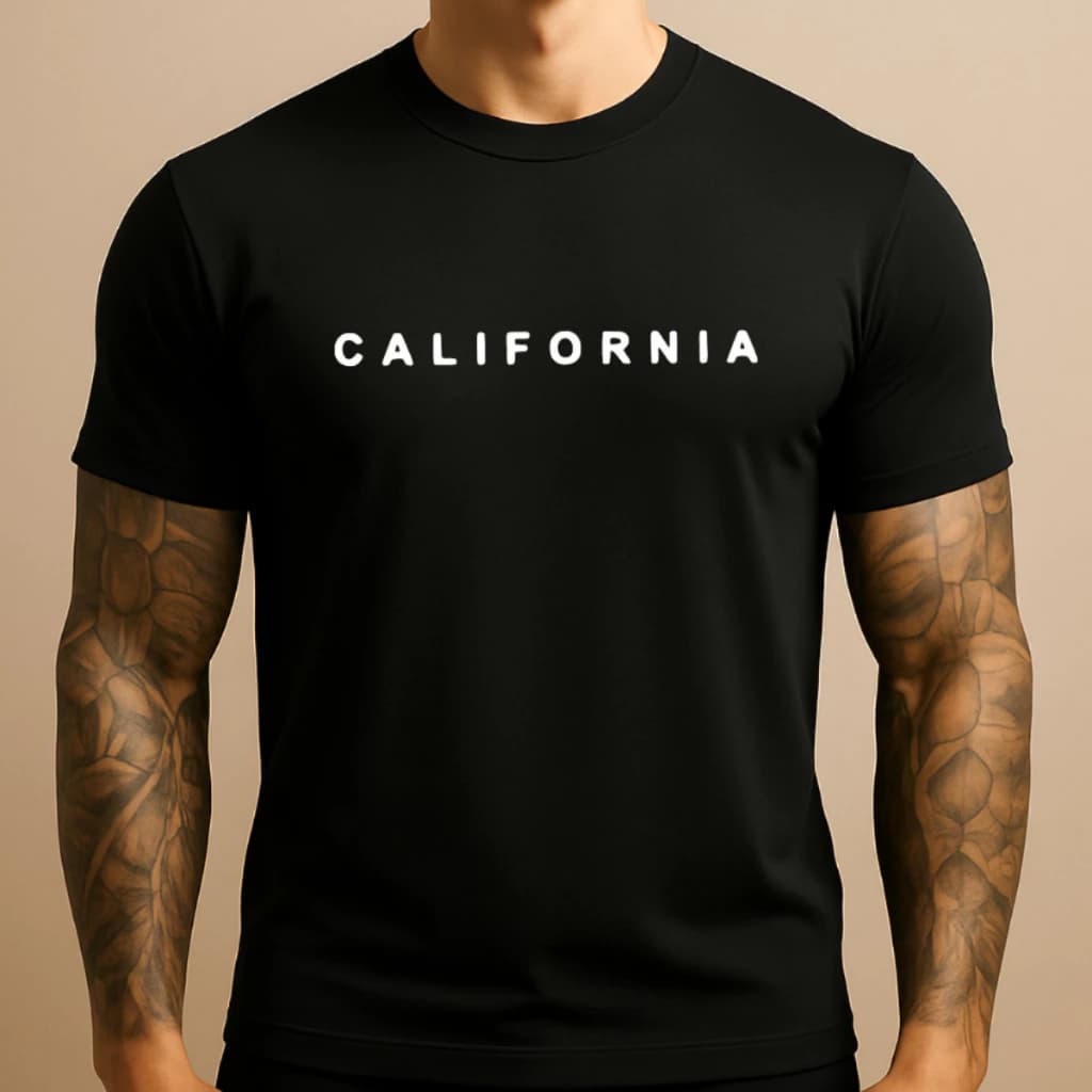 Camisetas Masculinas California 100% Algodão  | Conforto e Estilo Casual, Camisa California, casual