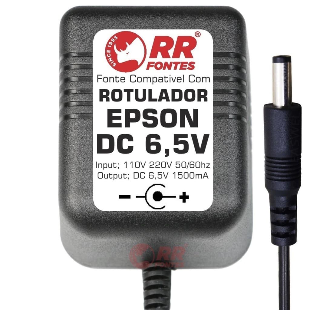 Fonte Para Para Rotulador Epson 6,5v 1,5a